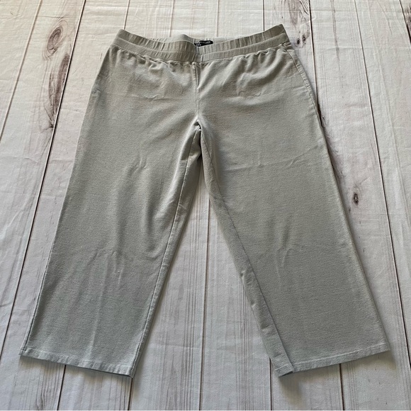 Eileen Fisher Pants - Eileen Fisher System Washable Stretch Crepe Slim Ankle Pants Women’s L Gray